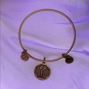 Alex + Ani “M” initial bracelet
